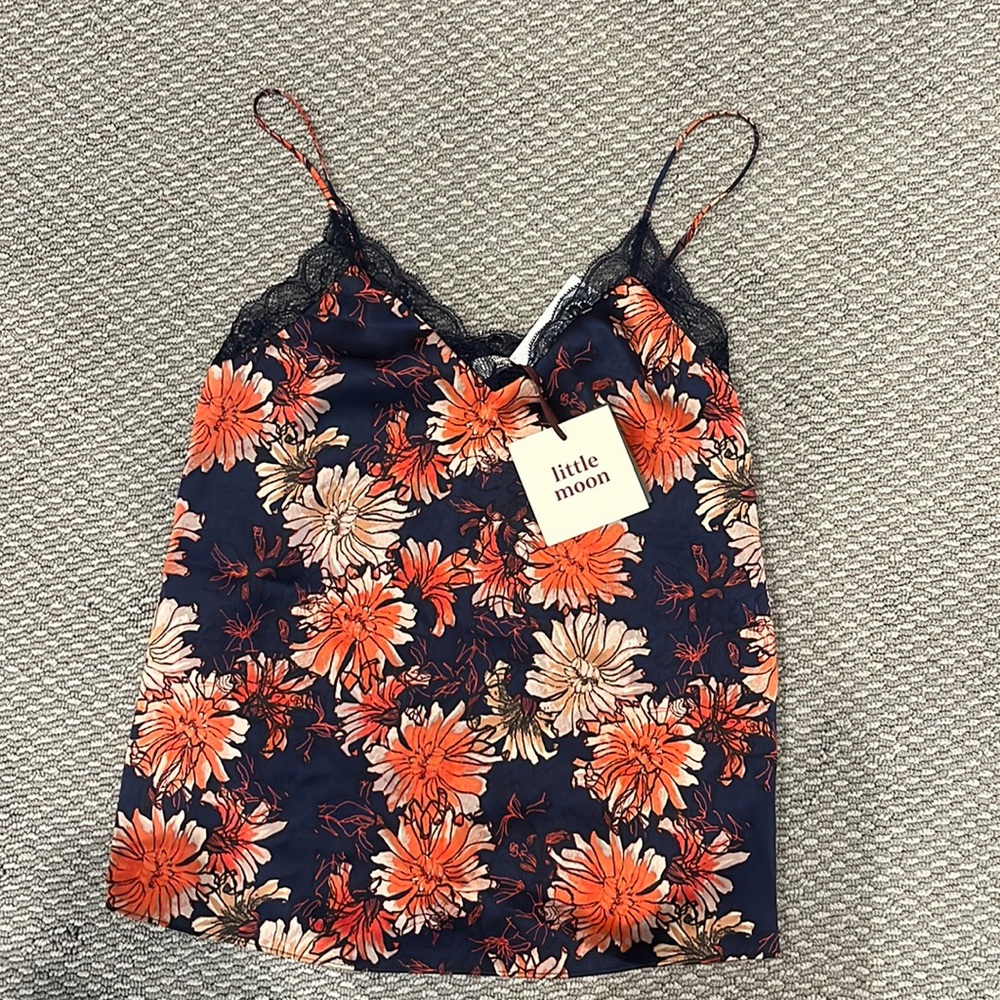 New w/ tags little moon floral tank
